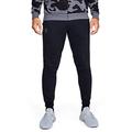 Under Armour Rival Fitted Tapered Jogger, Men's Skinny Joggers Made of Durable Fabric, Tight Tracksuit Bottoms Easy to Move in Men, Black (Black/Graphite (001)), S