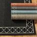 Suzanne Kasler Quatrefoil Border Indoor/Outdoor Rug - Black/Ivory, 2'7" x 4'11" - Ballard Designs Black/Ivory 2'7" x 4'11" - Ballard Designs