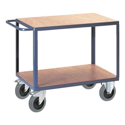 ROLLCART Tischwagen mit 2 Ladeflächen blau, 115x92x70 cm