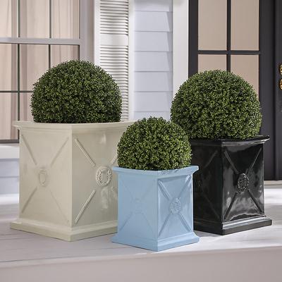 Beauclaire Planter - Black, Small - Ballard Designs