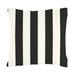 Canopy Stripe Sunbrella Outdoor Pillow - Black/White Sunbrella, 12" x 20" - Ballard Designs Black/White Sunbrella 12" x 20" - Ballard Designs