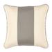 Colorblock Sunbrella Outdoor Pillow Cover - Taupe/Sand, 20" x 20" - Ballard Designs Taupe/Sand 20" x 20" - Ballard Designs
