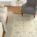 Blue/Green 60 x 0.5 in Area Rug - Charlton Home® Fitzwater Oriental Hand Hooked Wool Ivory/Spa Area Rug Wool | 60 W x 0.5 D in | Wayfair