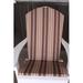 Red Barrel Studio® Agora Full Indoor/Outdoor Adirondack Chair Cushion Acrylic in Red/Pink/Brown | 1 H x 22 W x 17 D in | Wayfair