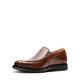 Clarks Mens Slip On Formal Shoes Un Aldric Slip - Dark Tan Leather - UK Size 7.5G - EU Size 41.5 - US Size 8.5M