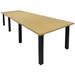 12' x 4' Conference Table w/Square Post Legs