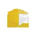 C-Line Two-Pocket Heavyweight Poly Portfolio Folder 11 x 8.5 Yellow 25/Box 33936