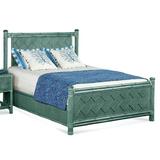 Braxton Culler Summer Retreat Standard Bed Wicker/Rattan in Green | 60 H x 88 D in | Wayfair 818-226/SEAMIST