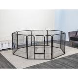 Go Pet Club Heavy Duty Play & Exercise Pet Pen Metal in Black | 32 H x 30 W x 1 D in | Wayfair GH32