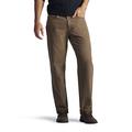 Lee Men's Fleece Relaxed Fit Straight Leg Jeans, Teak-Flannel Lined, 31W x 32L
