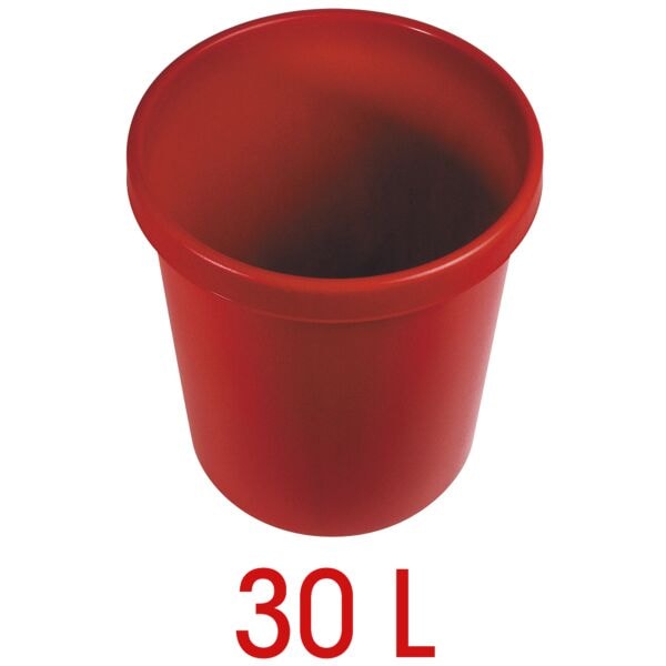 helit Papierkorb 30 L rot, 35x40.5x35 cm