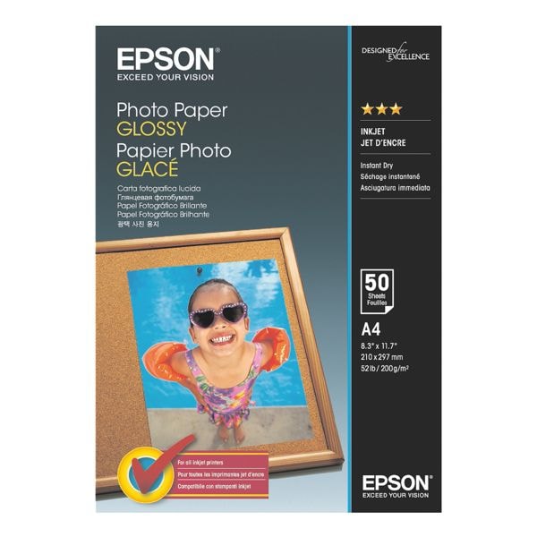 Epson Fotopapier »Photo Paper Glossy« (A4 - 50 Blatt) weiß Image