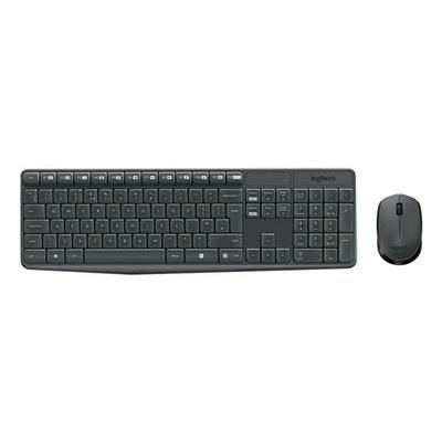 Logitech Kabelloses Desktop-Set »MK235« grau