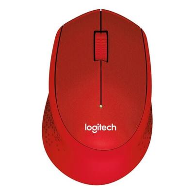Logitech Kabellose PC-Maus »M330 Silent Plus« rot, 10.54x6.79x3.84 cm Image