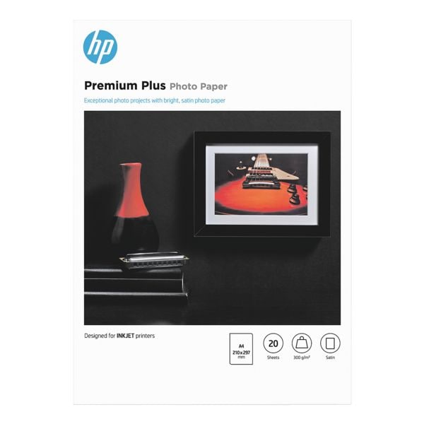 HP Fotopapier »HP premium plus photo paper CR673A« A4 20 Blatt weiß Image