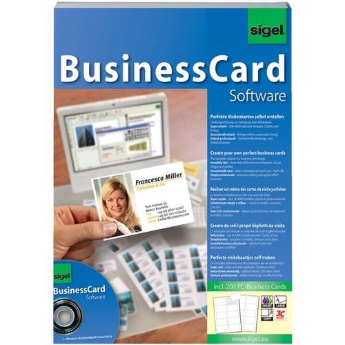 Gestaltungs-Software für Visitenkarten »BusinessCard SW670«, Sigel