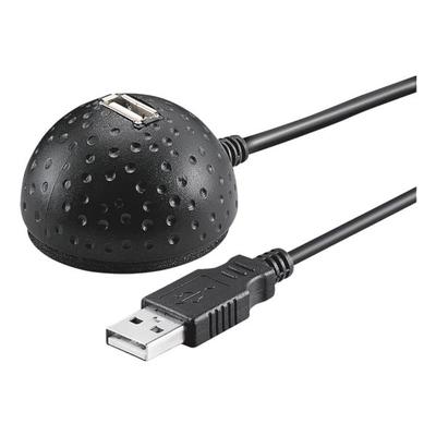 goobay USB 2.0 Hi-Speed Verlängerungskabel mit Standfuß 1,5 m