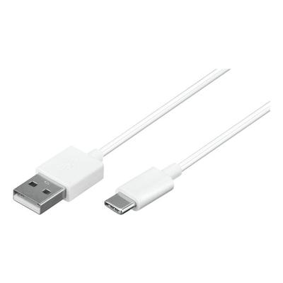 goobay USB-C Lade- und Synchronisationskabel 0,1 m weiß weiß