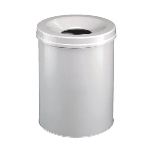 Stahl-Papierkorb 30 L grau, Durable, 31.5x49.2 cm