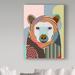 Trademark Fine Art 'Hunting Polar Bear' Graphic Art Print on Wrapped Canvas Metal in Blue/Brown/Gray | 32 H x 24 W x 2 D in | Wayfair