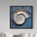 Trademark Fine Art John W. Golden Snail - Wrapped Canvas Graphic Art Print Canvas in Blue/Gray | 18 H x 18 W x 2 D in | Wayfair ALI30650-C1818GG