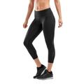 2XU Damen Mid-Rise Comp Wa3516 Compression Pants, Black/Dotted Reflective Logo, XS