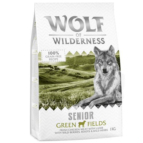 1kg Senior Green Fields Lamm Wolf of Wilderness Hundefutter trocken