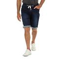 JP 1880 Men's Big & Tall Denim Jogger Stretch Bermuda Shorts Blue Denim 64 708366 92-64