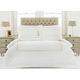 Riva Paoletti 5-Star Hotel Quality Cleopatra Duvet Cover Set - Pure Soft Cotton - Gold Rope Embroidery - 2 x Oxford Pillowcase Included - Machine Washable - 200 x 200cm (79" x 79" inches)