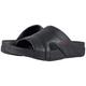 Fitflop Men's Freeway Pool Slide in Leather Open Toe Sandals, Black (Black), 9 UK (43 EU)