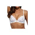 Gossard Womens Superboost Lace Non-Padded Plunge Bra, 32E, White