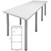 9' x 4' Standing Height Conference Table w/Round Post Legs