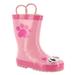 Western Chief Pink Kitty Rain Boot - Girls 2 Youth Pink Boot Medium