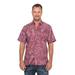 Men's cotton batik shirt, 'Light and Shadow'