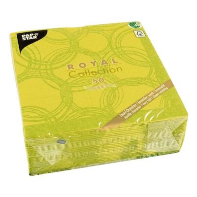 Papstar Servietten »Royal Collection Bubbles« grün, 40x40 cm