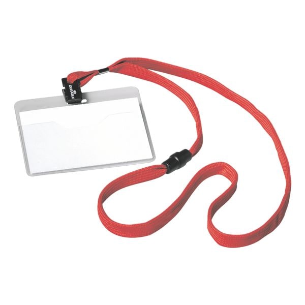 Durable Namensschilder »Textilband« - 10 Stk rot, 9x6 cm Image