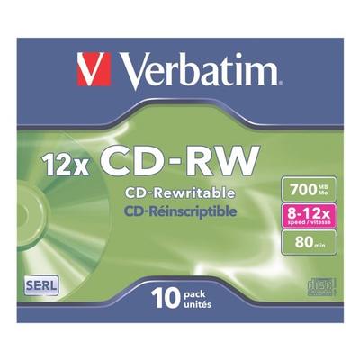 Verbatim CD-Rohlinge »CD-RW« silber