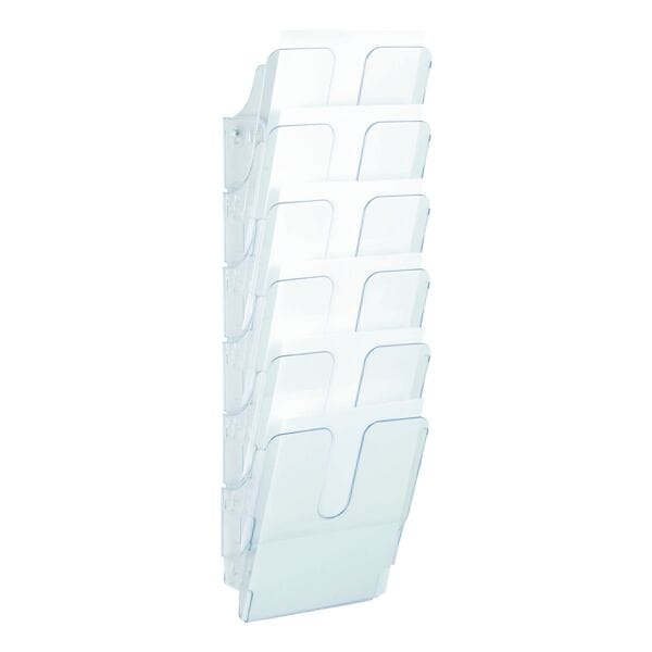 Durable Wand-Prospekthalter »Flexiplus 1700008« für A4 hoch transparent, 24.7x74.5x2.3 cm Image