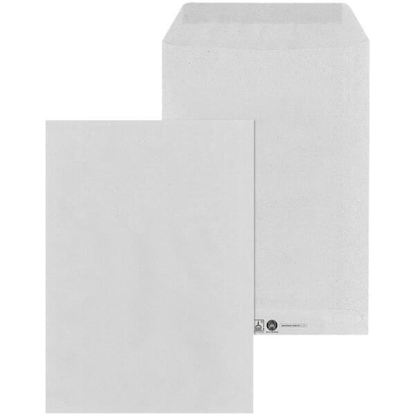 Mailmedia 500 Versandtaschen C5 ohne Fenster grau, 22.9x16.2 cm