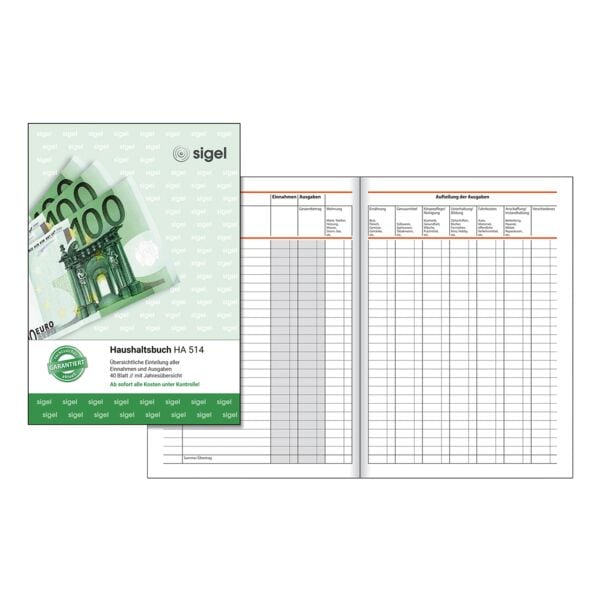 Sigel Formularbuch »Haushaltsbuch« HA514 weiß Image