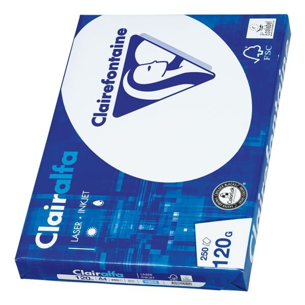 Clairefontaine Multifunktionales Druckerpapier A4 120g weiß Image