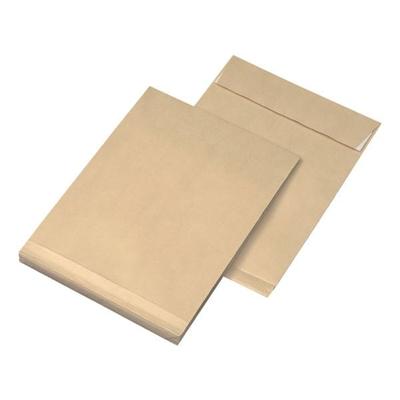 Mailmedia 100 Faltentaschen C4 mit 20mm Boden 130 g/m² Kraftpapier natronbraun braun, 32.4x22.9 cm Image