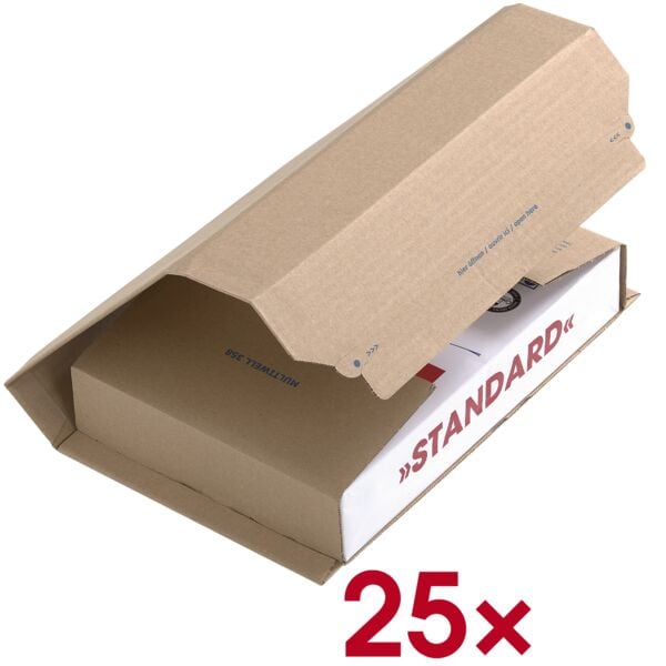Quali Well Versandkarton Buchverpackung »Multiwell MW-358-E« groß (ca. DIN A4) 4,8 L braun, 30.5x7.8x21.8 cm Image