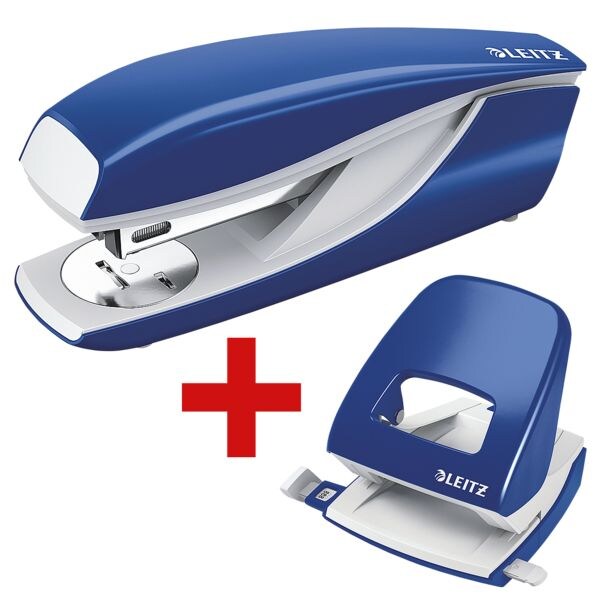 Leitz Tacker / Heftgerät »5502 NeXXt« inkl. Locher »5008 NeXXt« blau, 4x5.8x14.5 cm Image