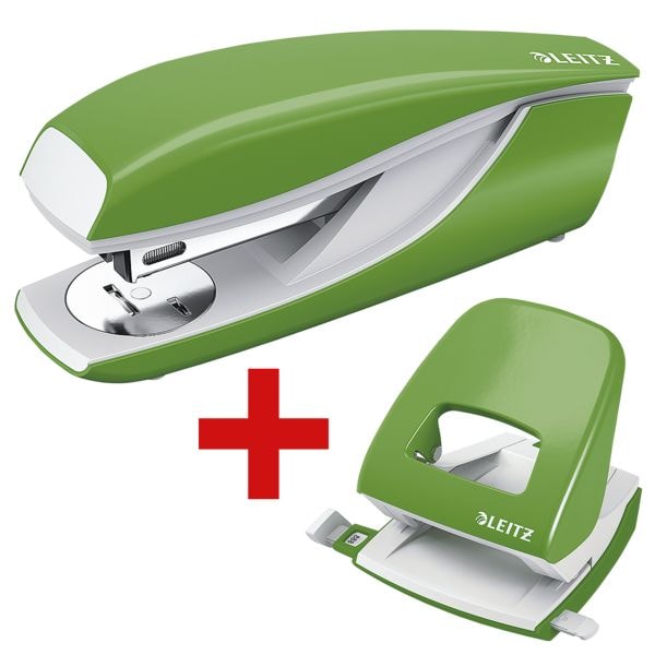 Leitz Tacker / Heftgerät »5502 NeXXt« inkl. Locher »5008 NeXXt« grün, 4x5.8x14.5 cm Image
