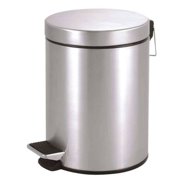 OTTO Office Kosmetikeimer 5 Liter matt Treteimer silber, 28 cm Image