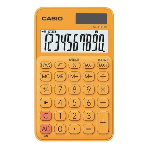 Taschenrechner »SL-310UC« orange, CASIO, 7x0.8x11.8 cm