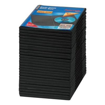 DVD/Blu-ray-Leerhüllen »Slim« - 25 Stück schwarz, Hama, 13.5x19x0.7 cm