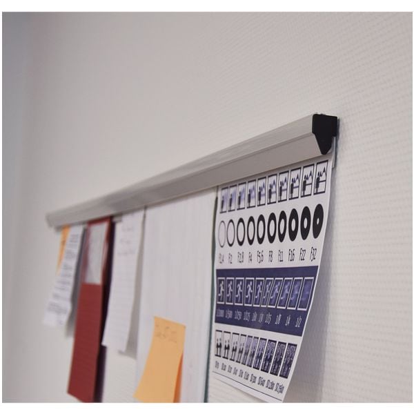 Franken Papierklemmschiene »PKS100« 100 cm grau, 0.4 cm Image