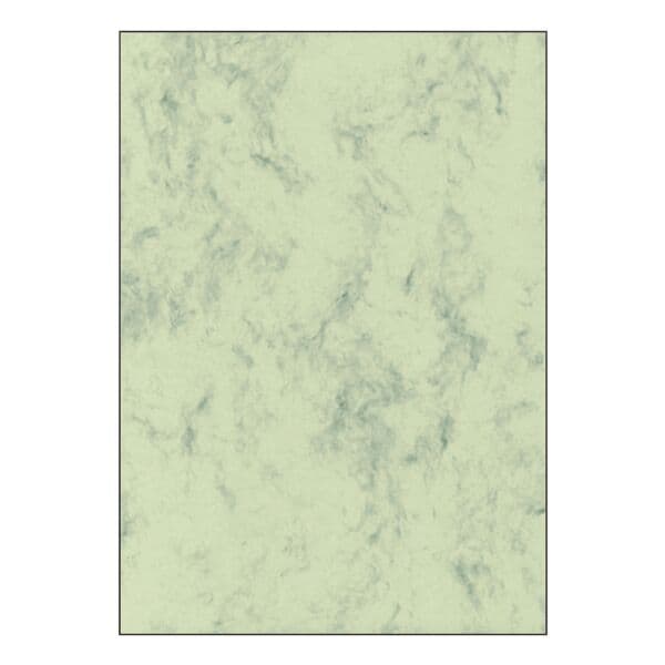 Sigel Marmorpapier - 50 Blatt - 200g/m² grün, 21x29.7 cm